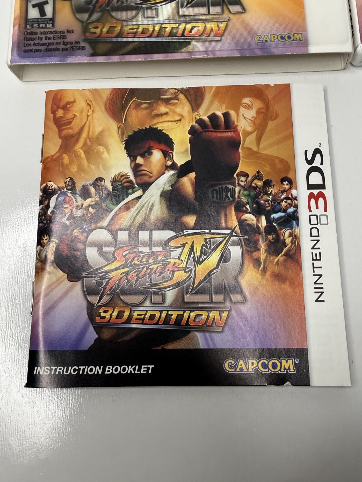 Super Street Fighter IV 3D (Nintendo 3DS, 2011) – Complete w Slip Cover – Tested