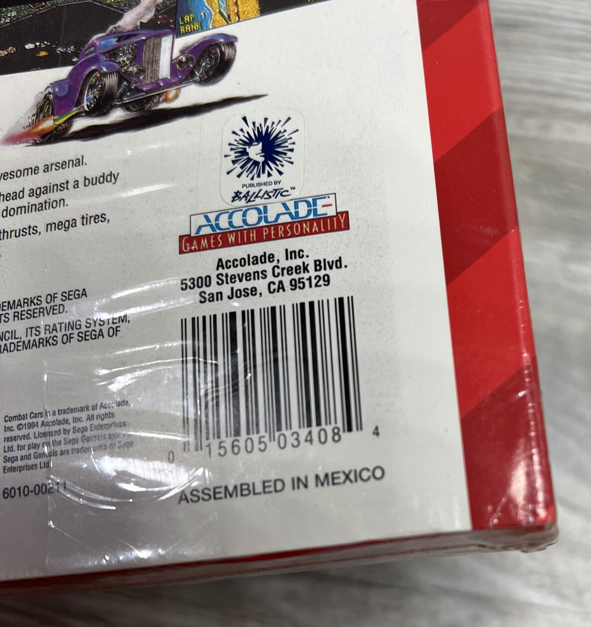 Combat Cars Factory Sealed! (Sega Genesis, 1994) WATA VGA CGC? Cardboard Box