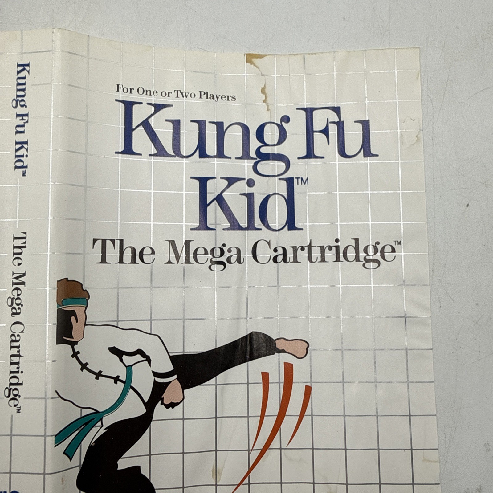 Kung Fu Kid The Mega Cartridge Sega Master System 1987 With Manual