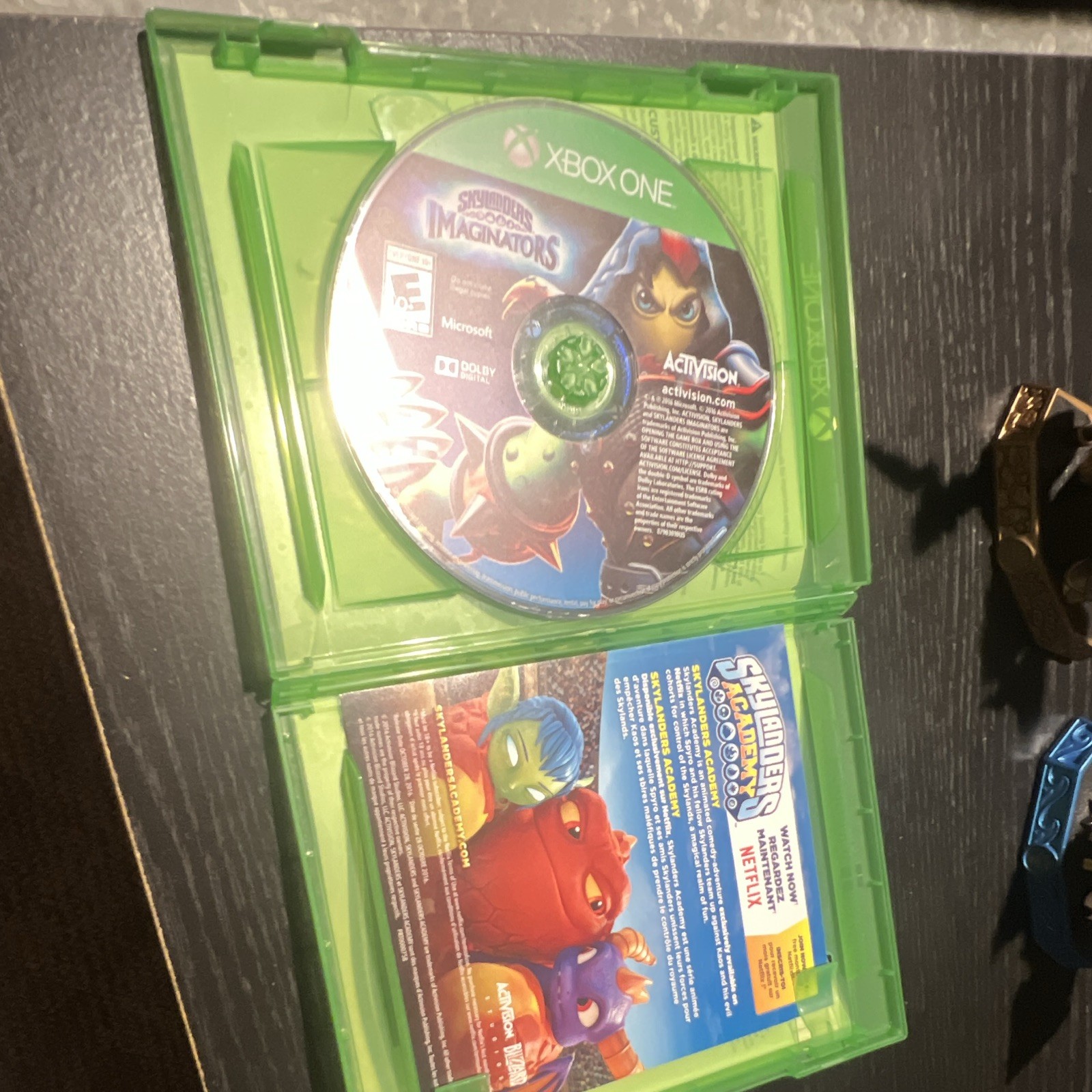 Activision Skylanders Imaginators Xbox One game disc w/ case, King Pen figure