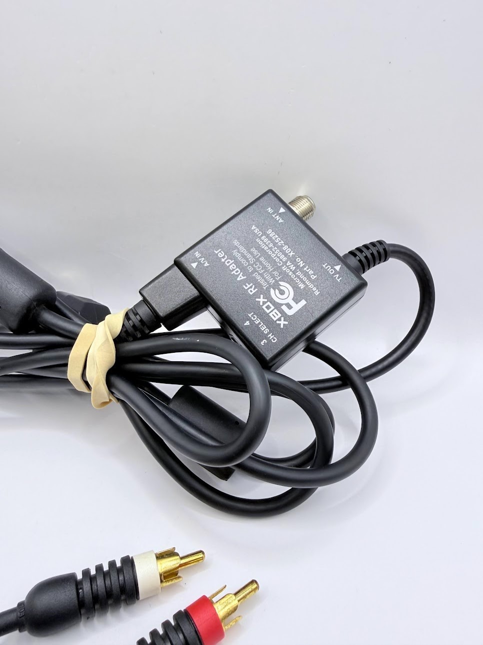 Original Xbox OEM Set Authentic RCA AV Audio RF Power Video Cable Cord TESTED