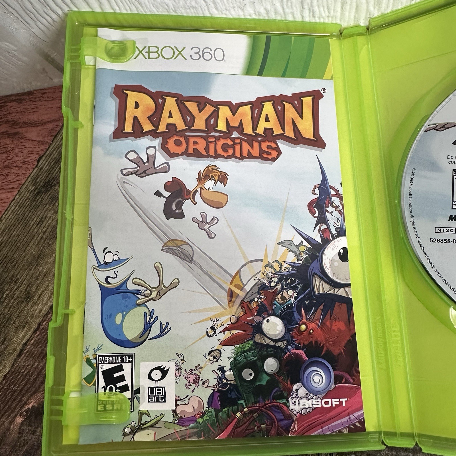 Rayman Origins (Microsoft Xbox 360, 2011) Tested Works Great! CIB