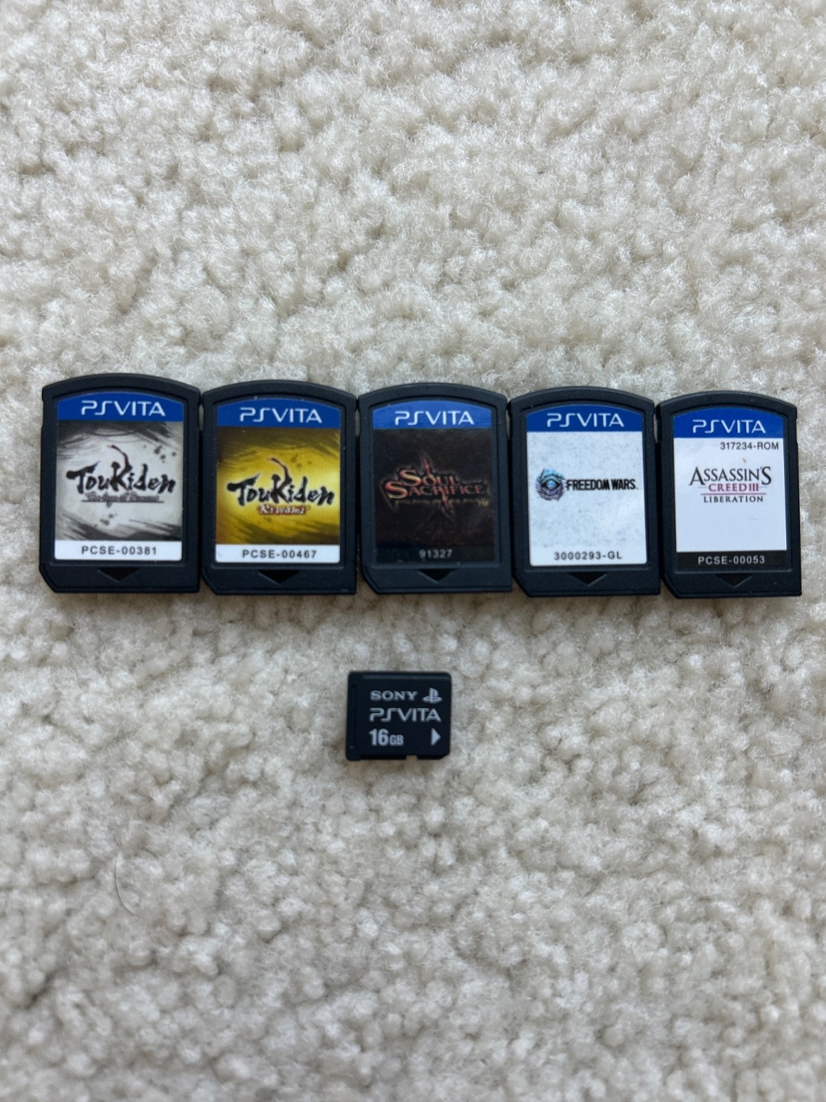 5 Open World/Action+ 1 16gb Memory Card Playstation PS Vita Games Lot CARTS Only