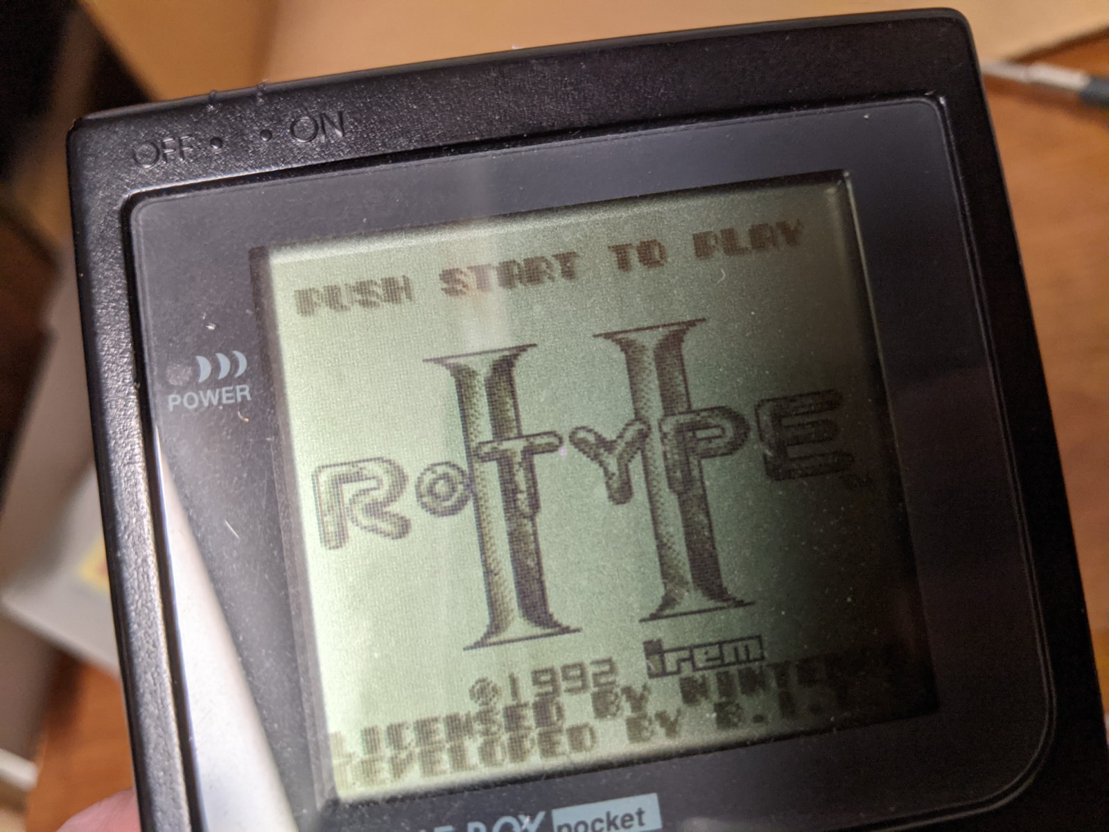 Authentic R-Type II 2 Chinese Variant DMG-110 CHN Nintendo Gameboy China
