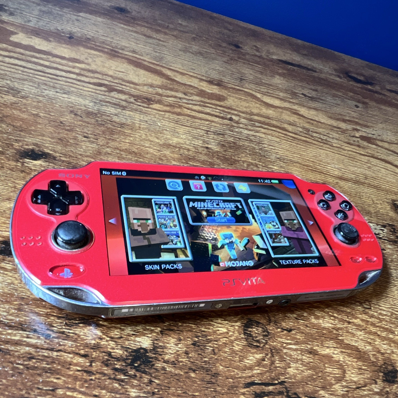 Sony PS Vita PCH-1100 OLED Cosmic Red Handheld Console Tested Works Excellent
