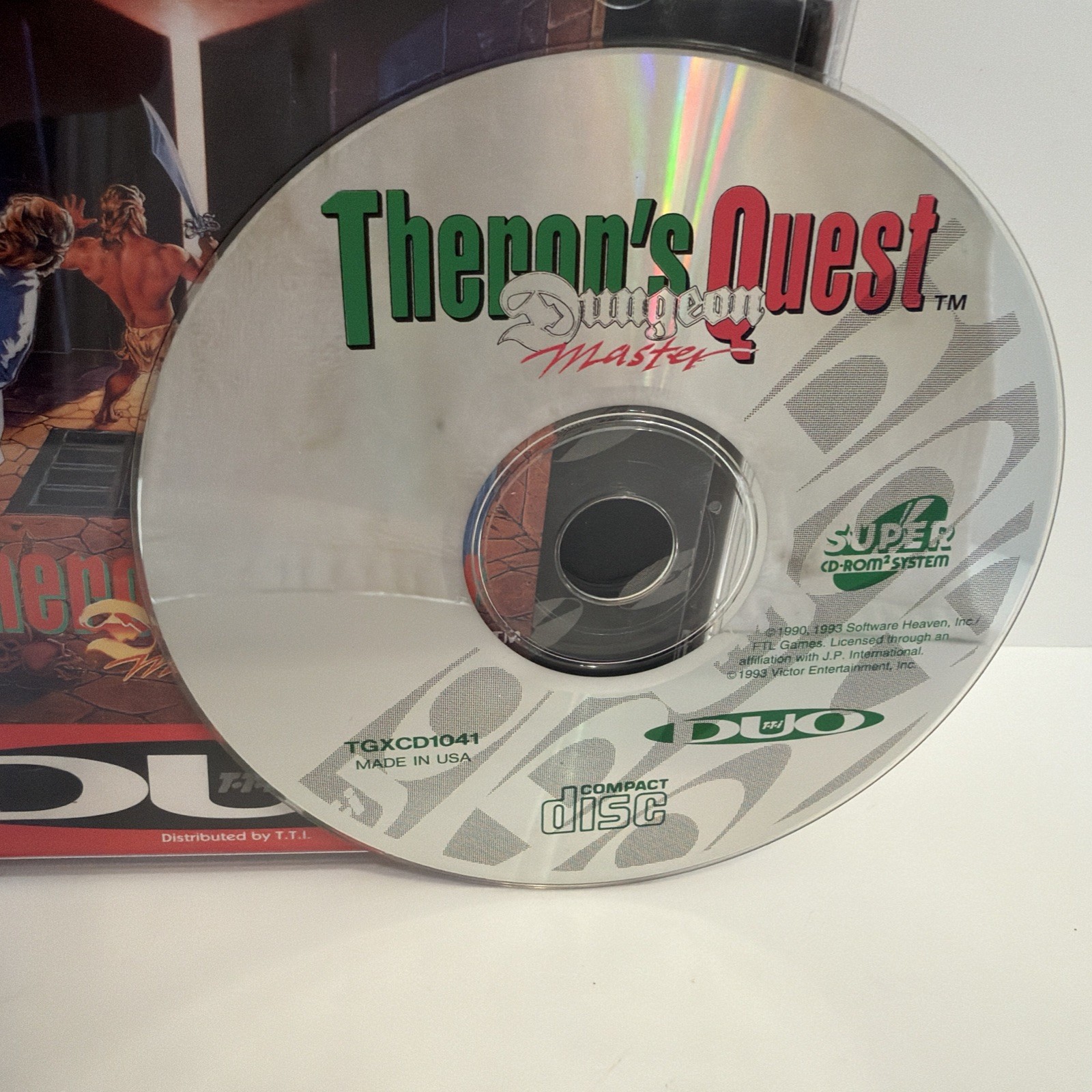 Dungeon Master: Theron’s Quest TurboGrafx Super CD Turbo Duo Tested Complete CIB