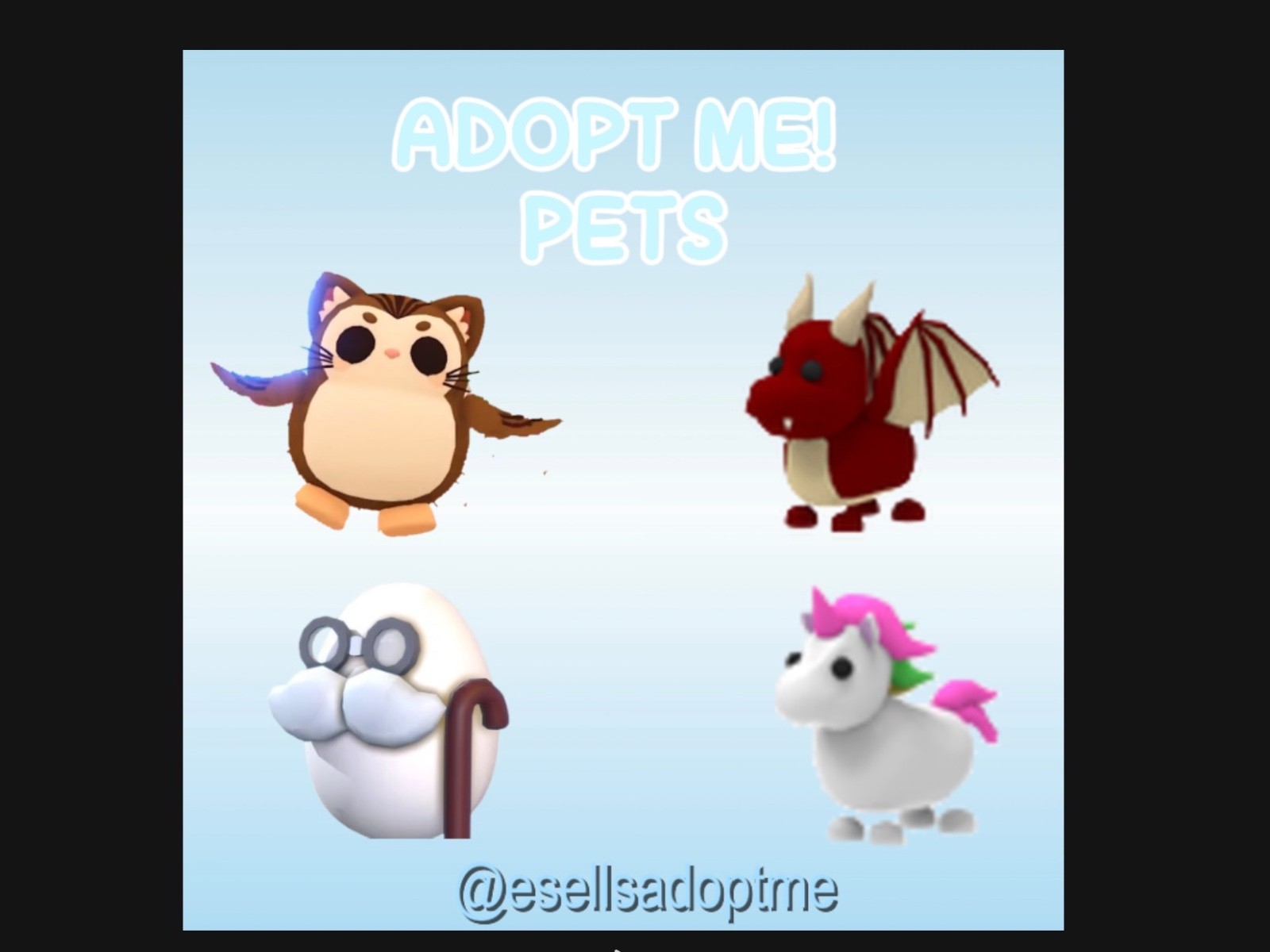 🪽Adopt Me! 🌞 Pets Unicorn, Purrowl, Dragon and Retired Egg 🥚🐲🦄🦉