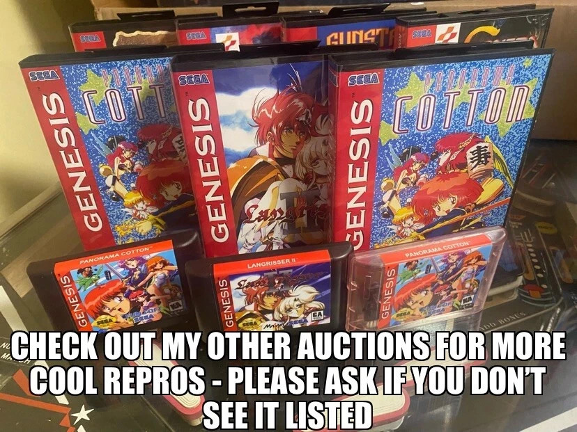 Sega Genesis Megaman The Wily Wars, game, box, manual. Professional label