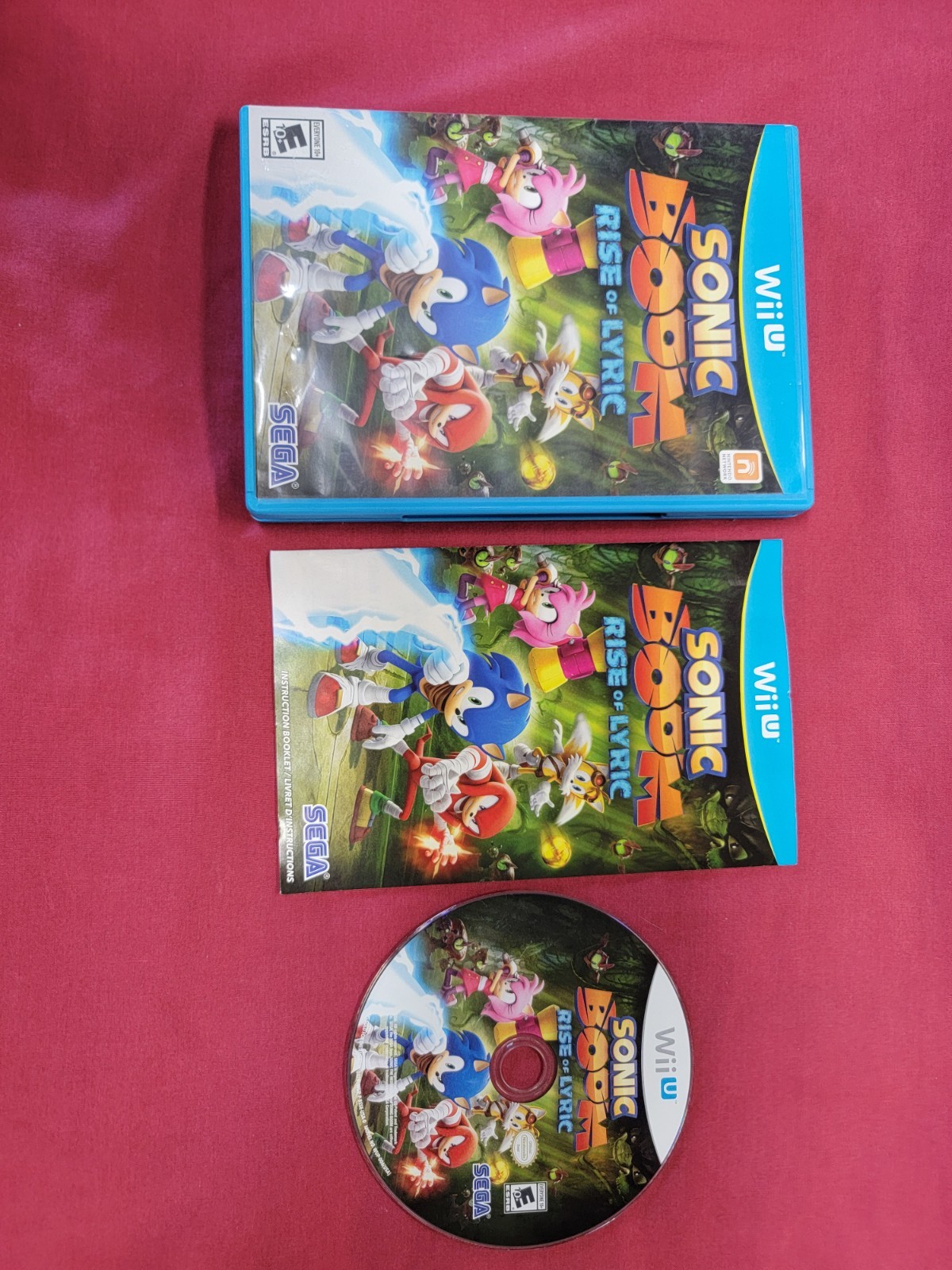 Sonic Boom Rise of Lyric (Wii U, 2014) Complete w/ Manual