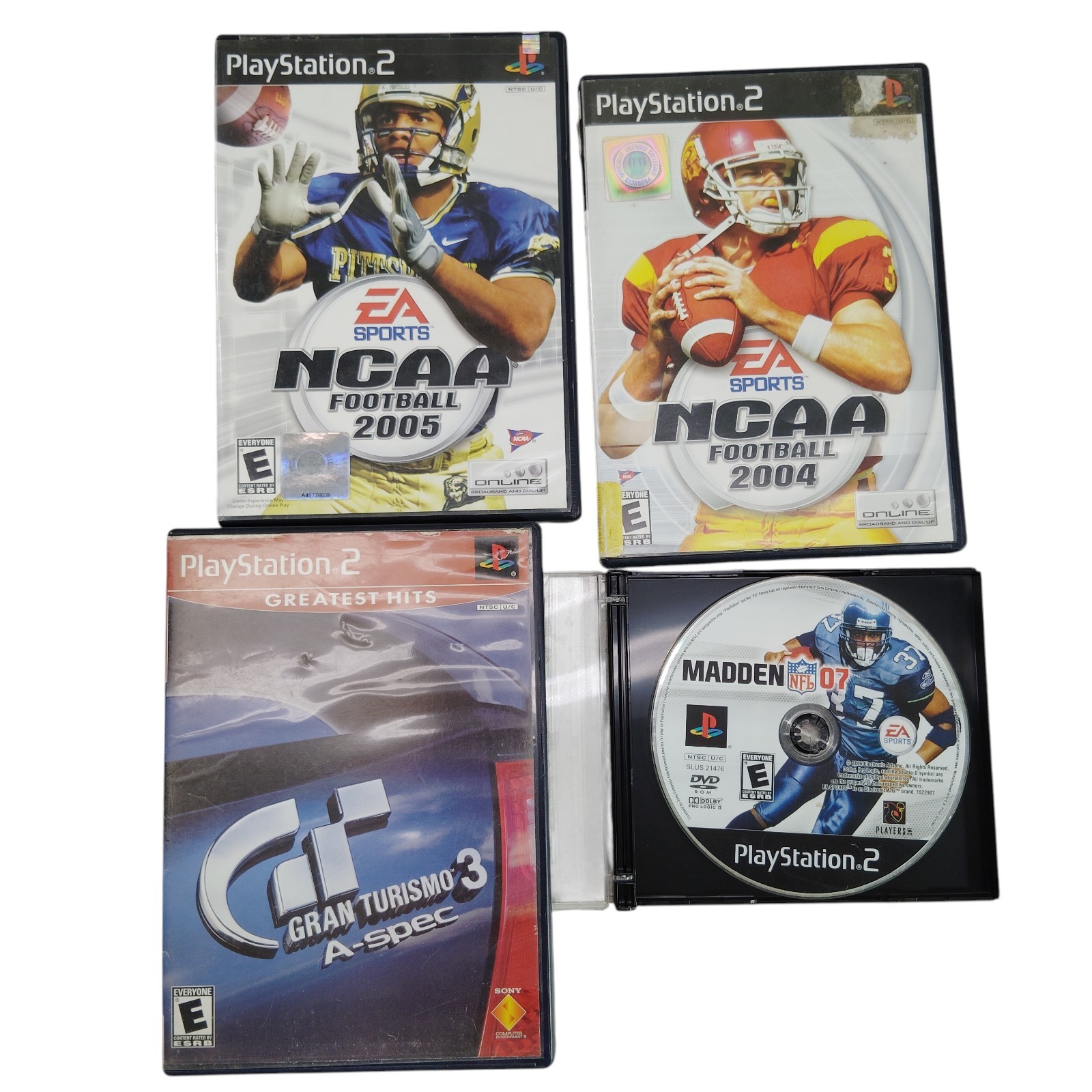 Lot of 17 Playstation 1-2-3 Video Games Neverland Madden NCAA Football & Cases