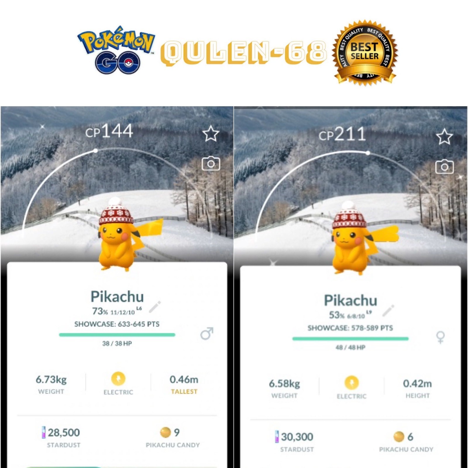 Shiny Pikachu Hat Beanies BG Pyeongchang Winter Festival – trade or P’T C.