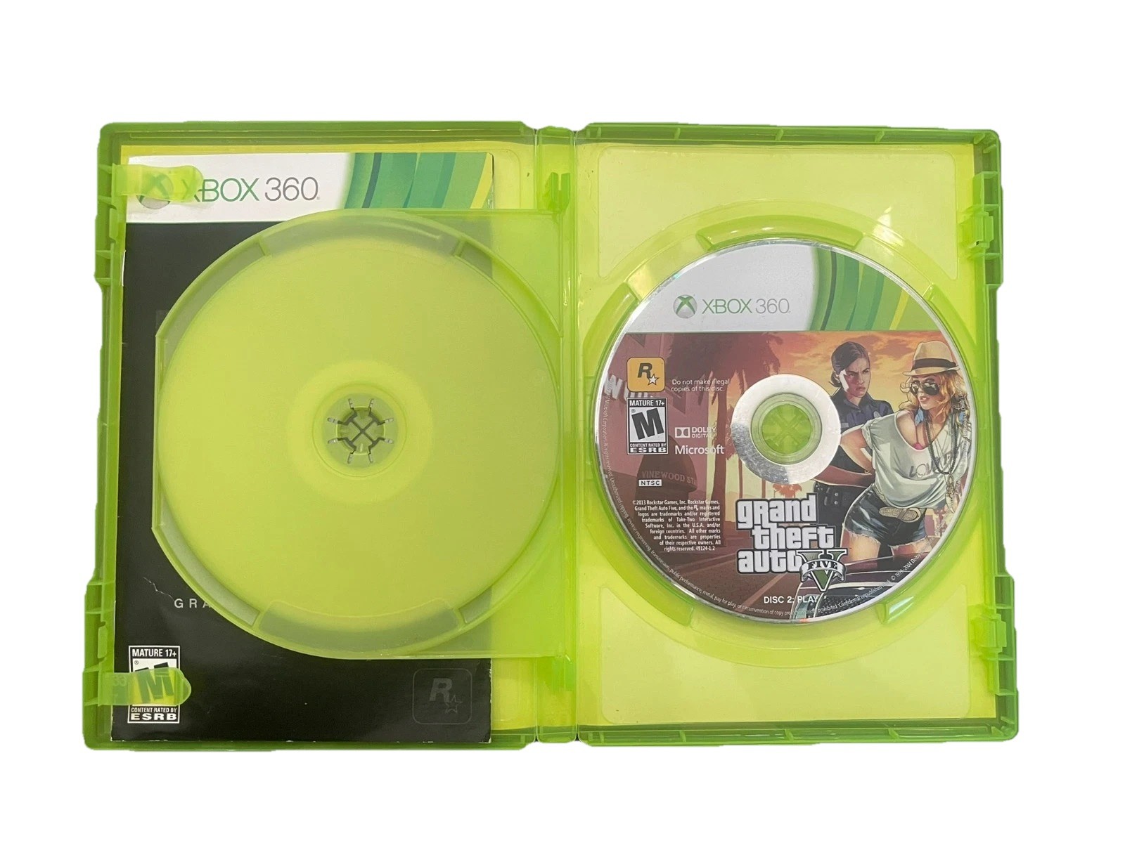 Grand Theft Auto V : GTA 5 : Xbox 360 : Tested : Manual Included : No Map