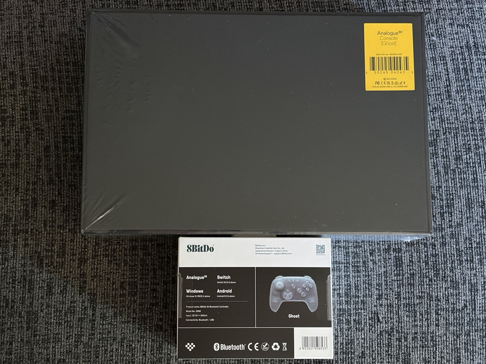 Analogue3D – Prototype [Ghost] – Limited Edition + Ghost 8bitdo Controller
