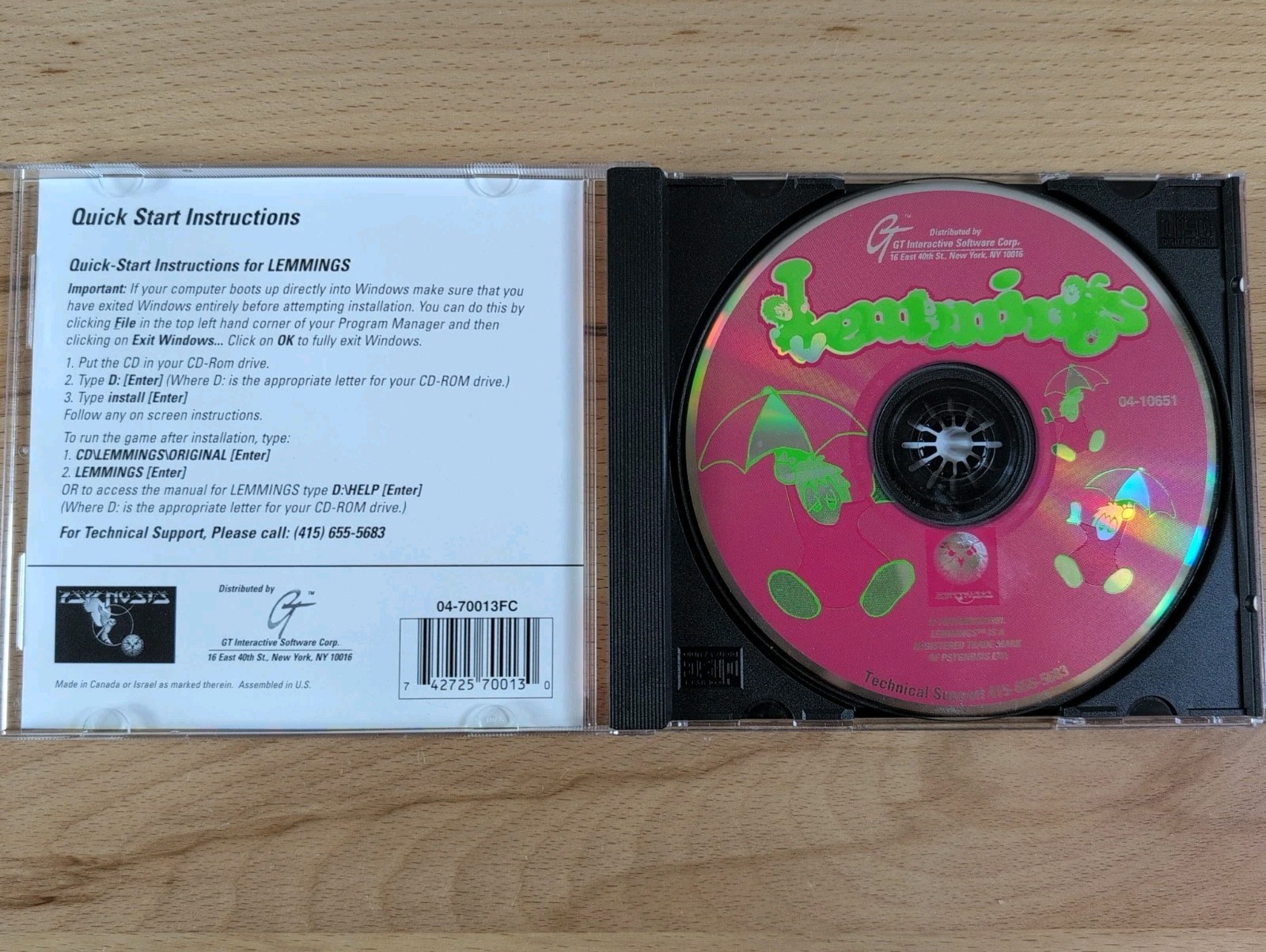 LEMMINGS (PC CD-ROM, 1991) Original Puzzle Adventure Game