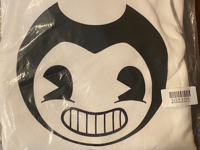 BENDY & The Ink Machine – SWEATSHIRT HOODIE – Medium – New Sealed in Bag NWT