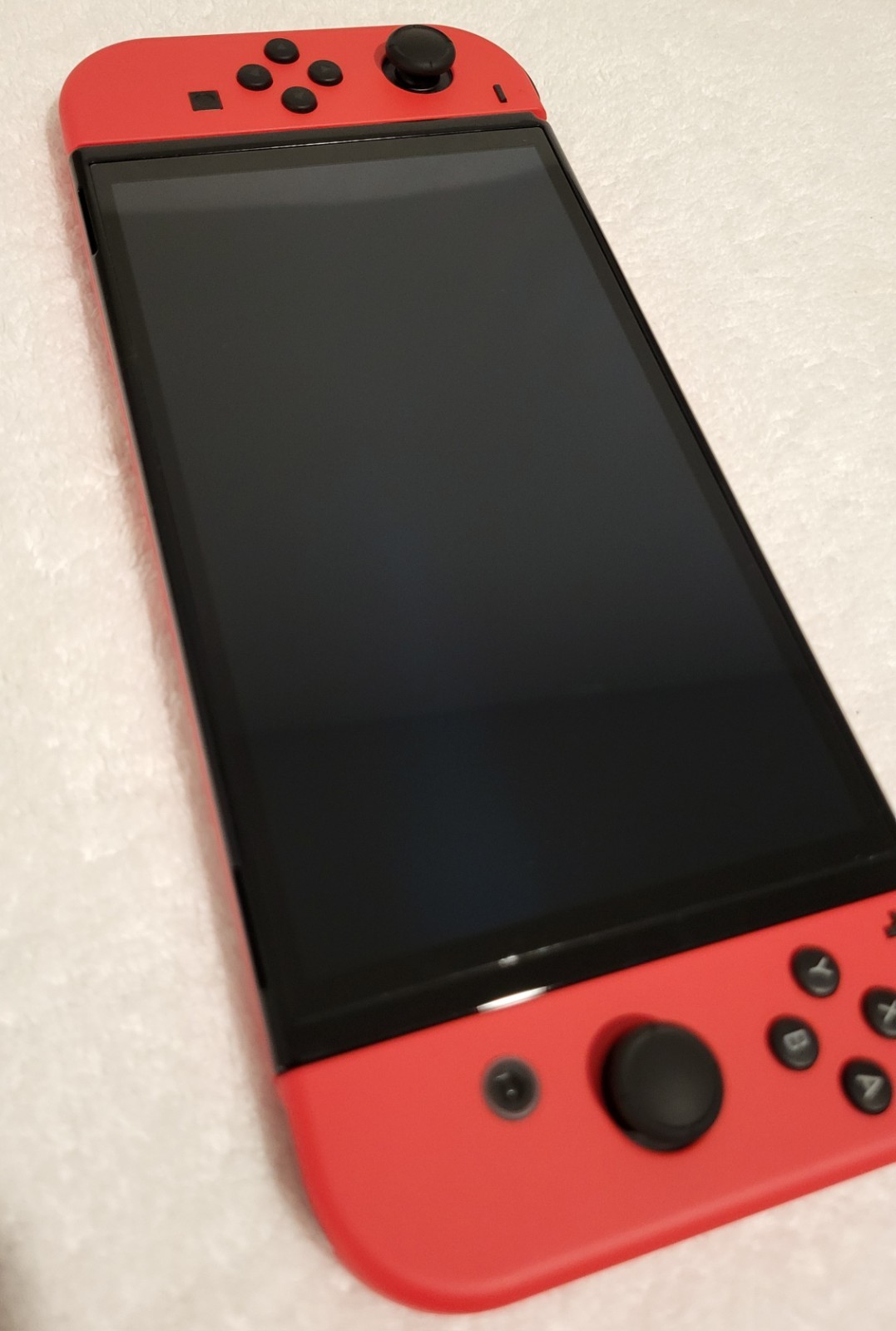 Nintendo Switch OLED HEG-001 Mario Red Edition Console w/ Joy Cons, OEM Charger