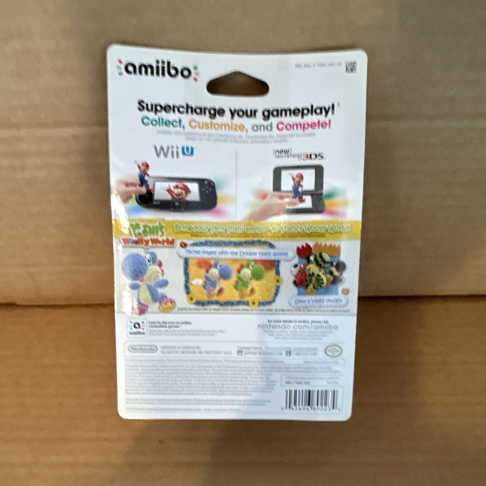 Nintendo amiibo Yoshi’s Woolly World Blue Yarn Yoshi Collectible Figure