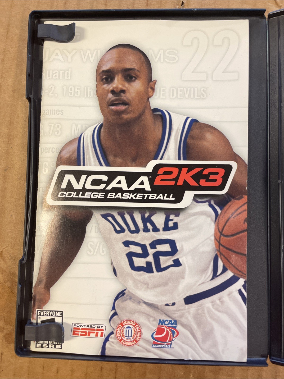 NCAA College Basketball 2K3 (Sony PlayStation 2, 2002) 2003 PS2 W/ Manual
