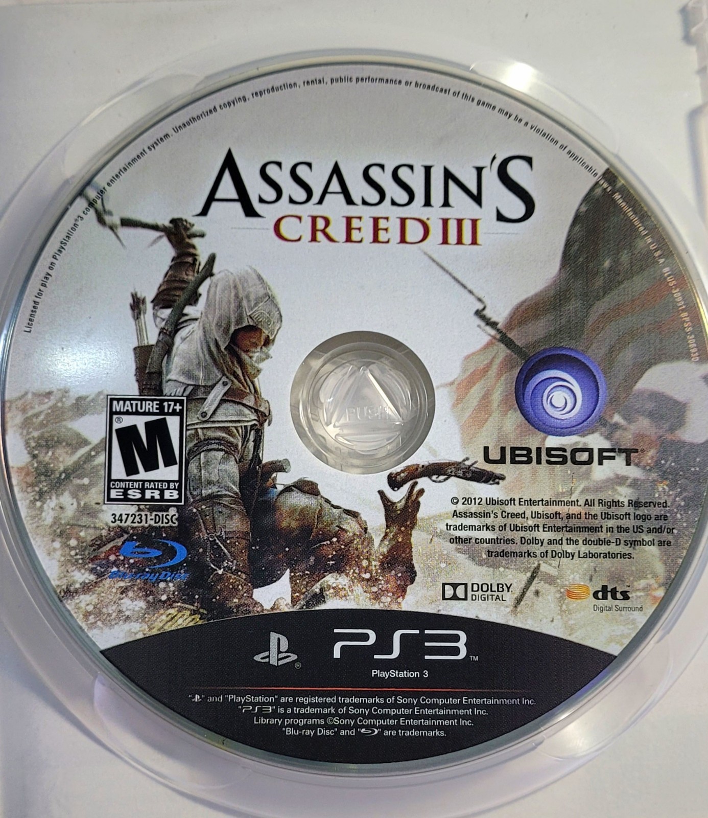 Assassin’s Creed III Sony PlayStation 3 | PS3 – Pristine Disc – No Tracking