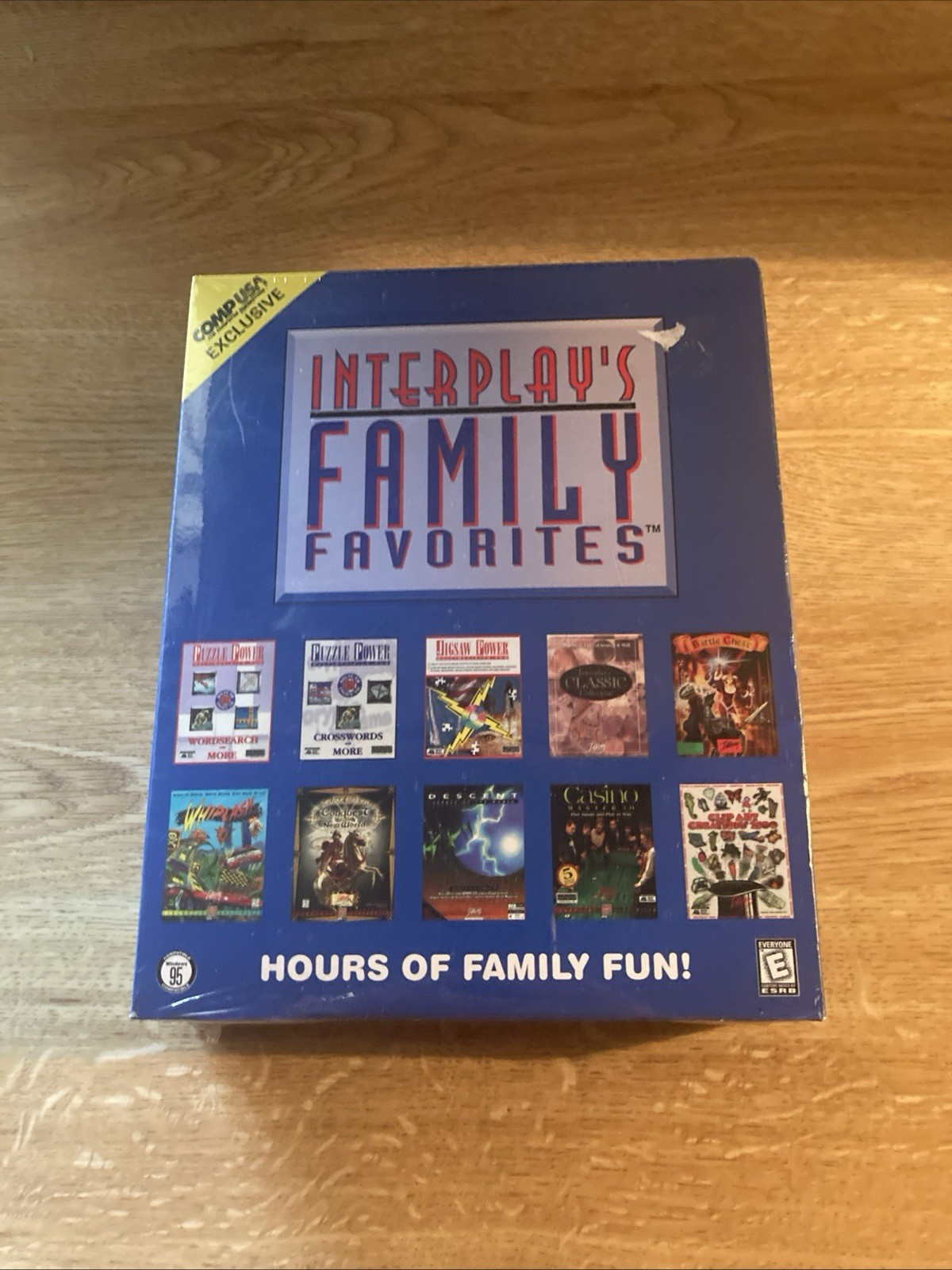 Interplay’s Family Favorites Computer Game PC CD-ROM 1998 Big Box SEALED