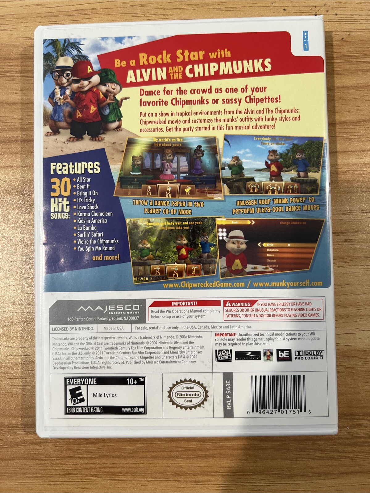 Alvin and the Chipmunks: Chipwrecked Nintendo Wii 2011