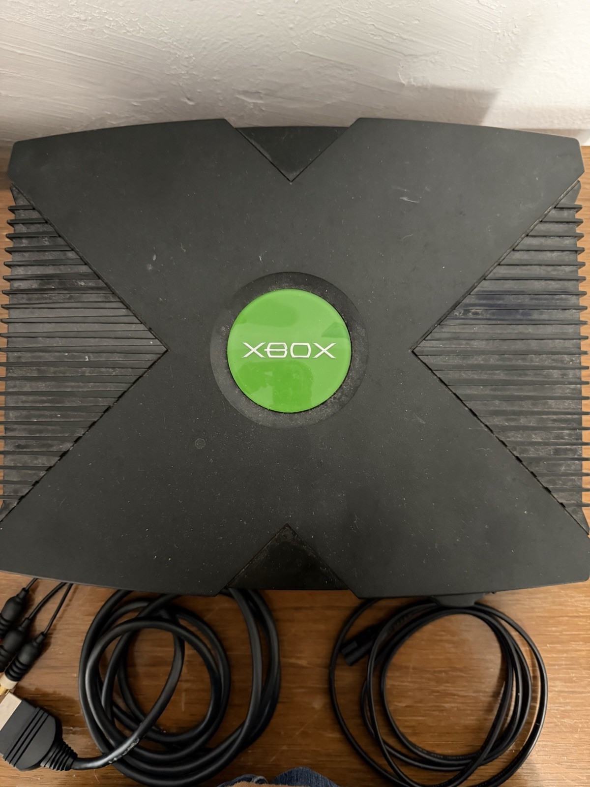 Microsoft Original Xbox Console Black NTSC-U/C 480p DVD w/ AV & Power Cords