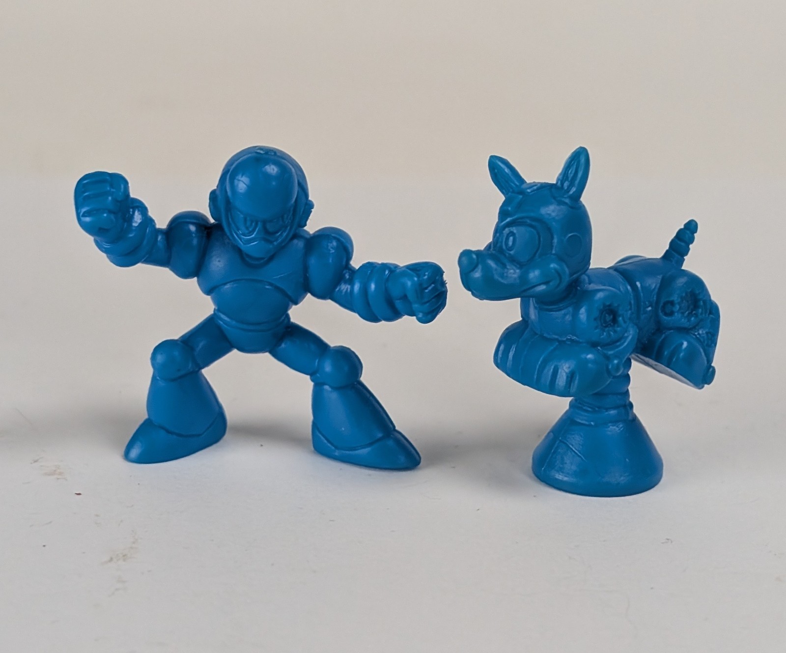 1990’s Bandai Mega Man Rockman Crystal & Rush X Rubber Keshi Figure Capcom Set