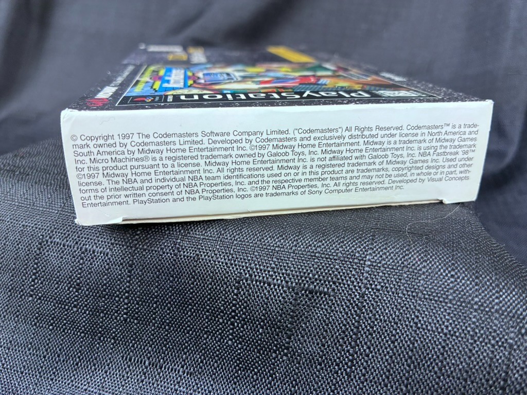 Midway PlayStation Micro Machines V3 VHS Tape 10 PS Games 1997 NBA Fastbreak