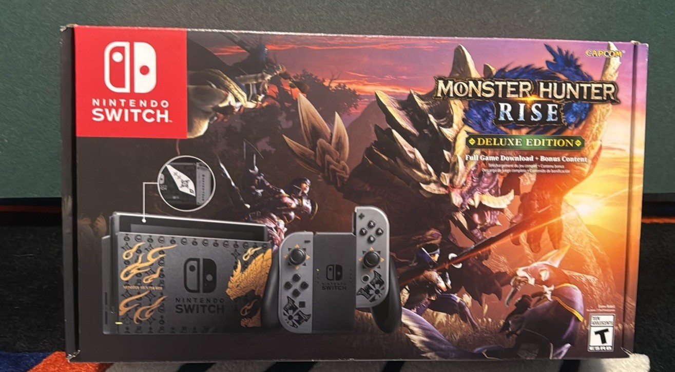 Nintendo Switch Monster Hunter Rise Special Edition Console (Game Not Included)