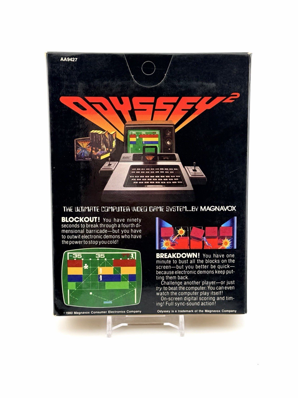 Blockout! Breakdown! (Magnavox Odyssey 2, 1980) CIB – Fast Free Shipping!