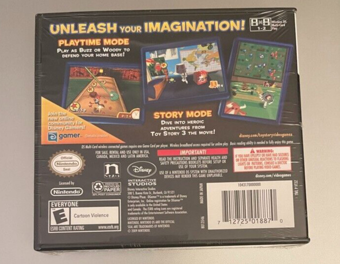 TOY STORY 3 TO THE RESCUE! EDITION (Nintendo DS, 2010) New, Factory Sealed RARE