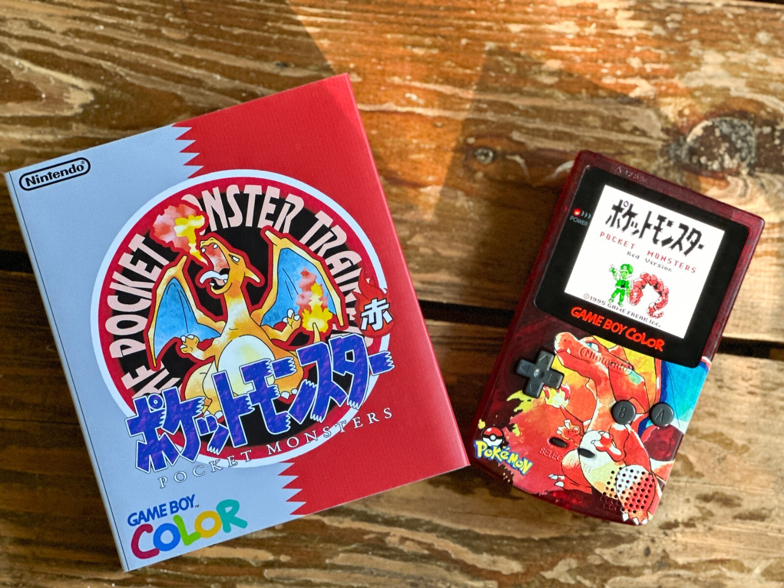 Nintendo Game Boy Color GBC AMOLED Q5 Backlit LCD Pokemon System UV Rechargeable