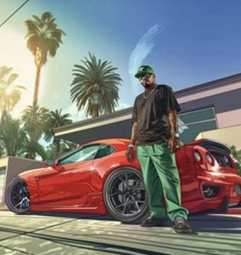 Grand Theft Auto V Franklin Clinton Art Print – Grand Theft Auto Series