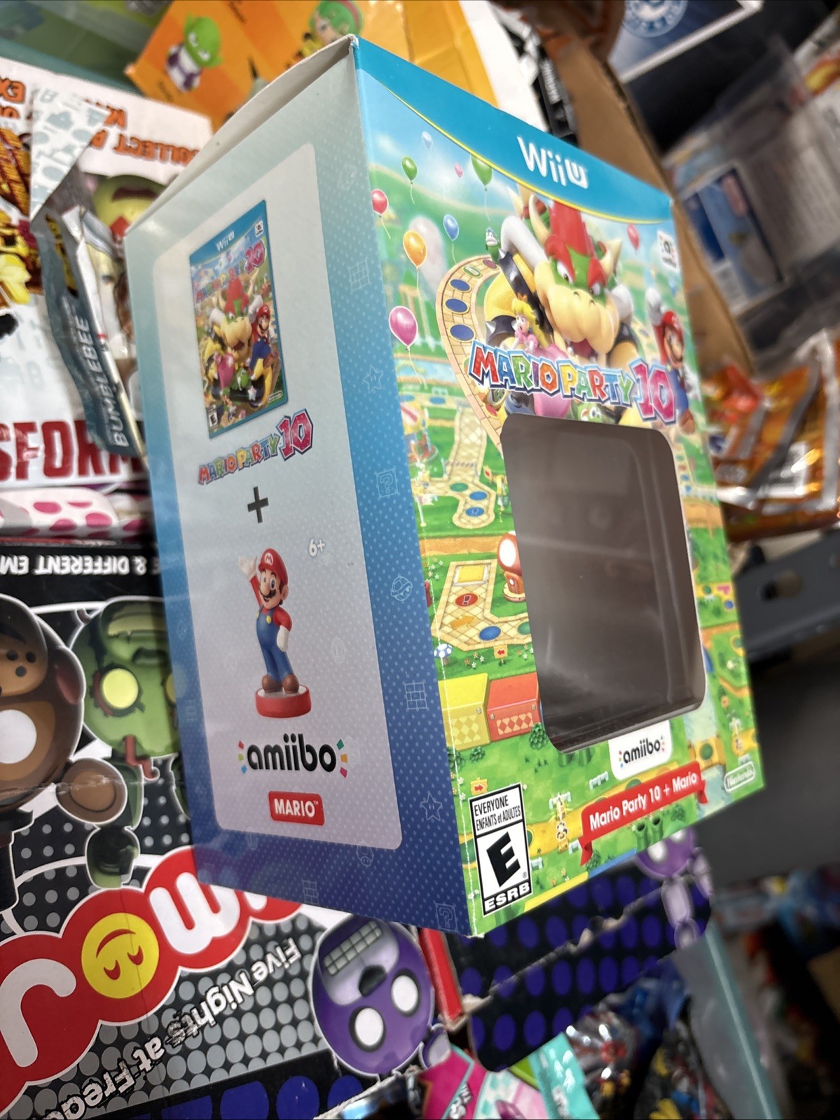 Mario Party 10 (Wii U, 2015) BOX with Amiibo Mario – Nintendo new sealed wear