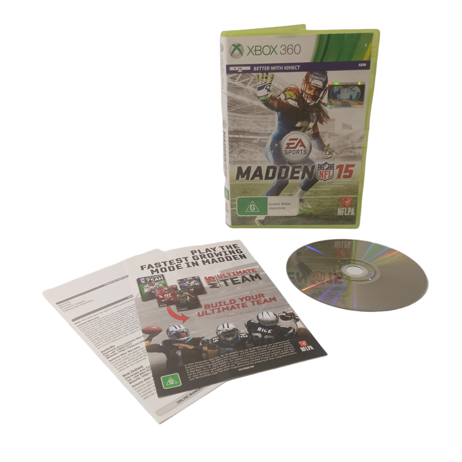 Xbox 360 Microsoft Madden 15 National Football League Gridiron American PAL
