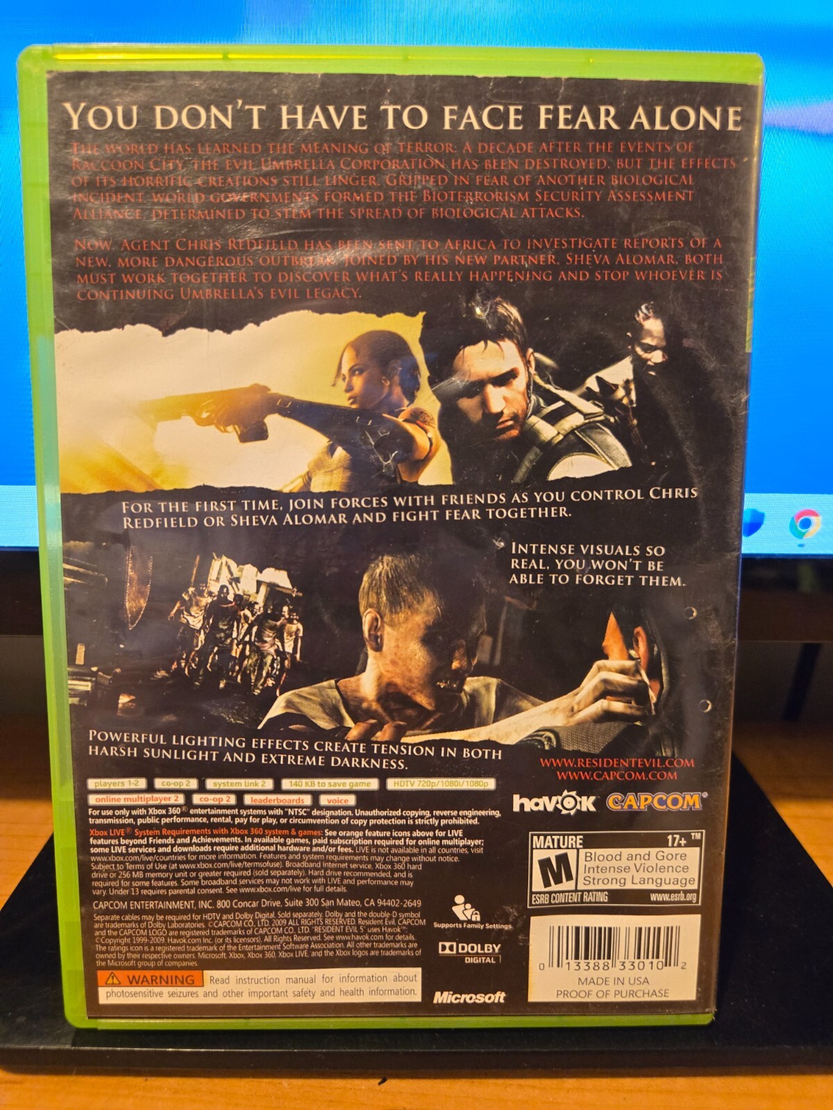 Resident Evil 5 & 6 (Microsoft Xbox 360 Lot) Capcom, Complete