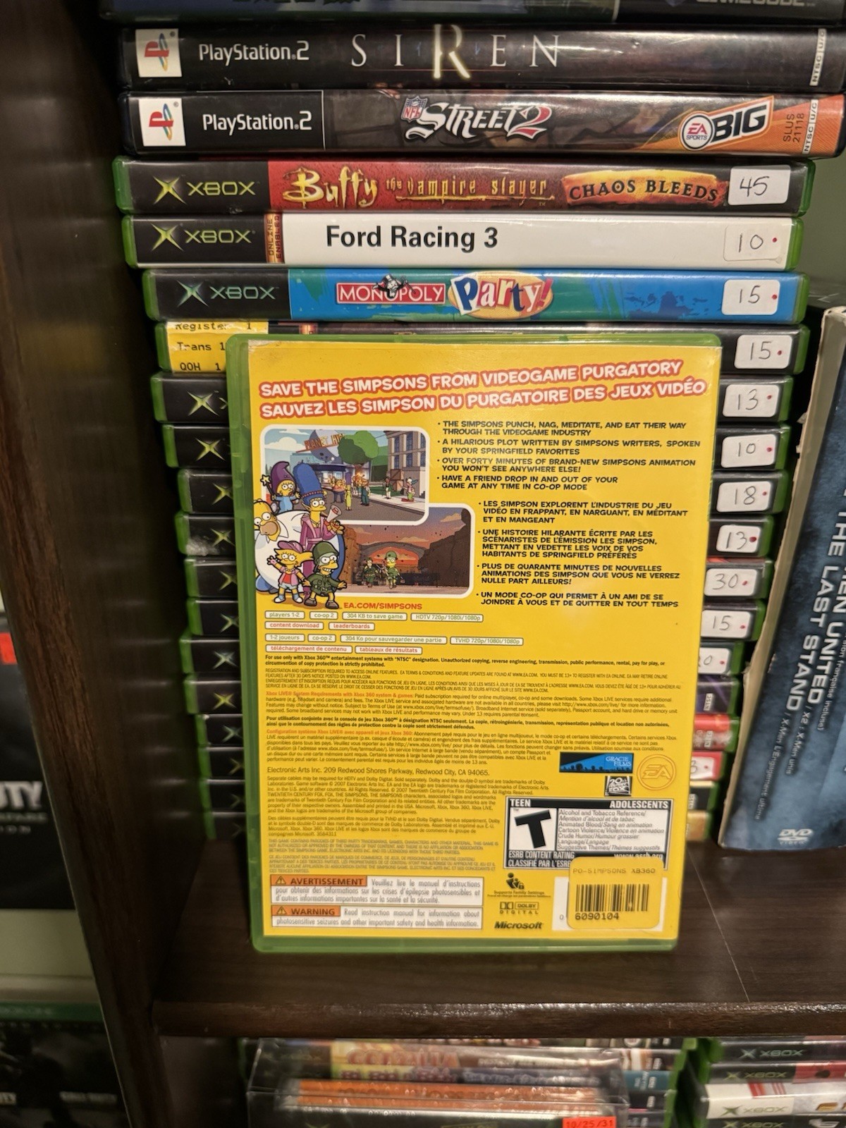 The Simpsons Game (Microsoft Xbox 360 2007) Complete
