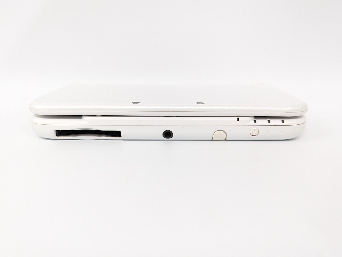 B80 Nintendo new 3DS LL XL console Pearl White w/adapter pen fx