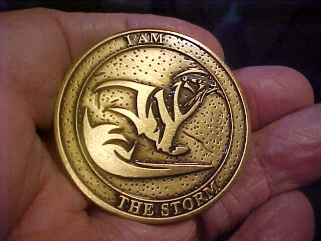 OTTER OCR UNSTOPPABLE I AM THE STORM CHALLENGE COIN UNUSED