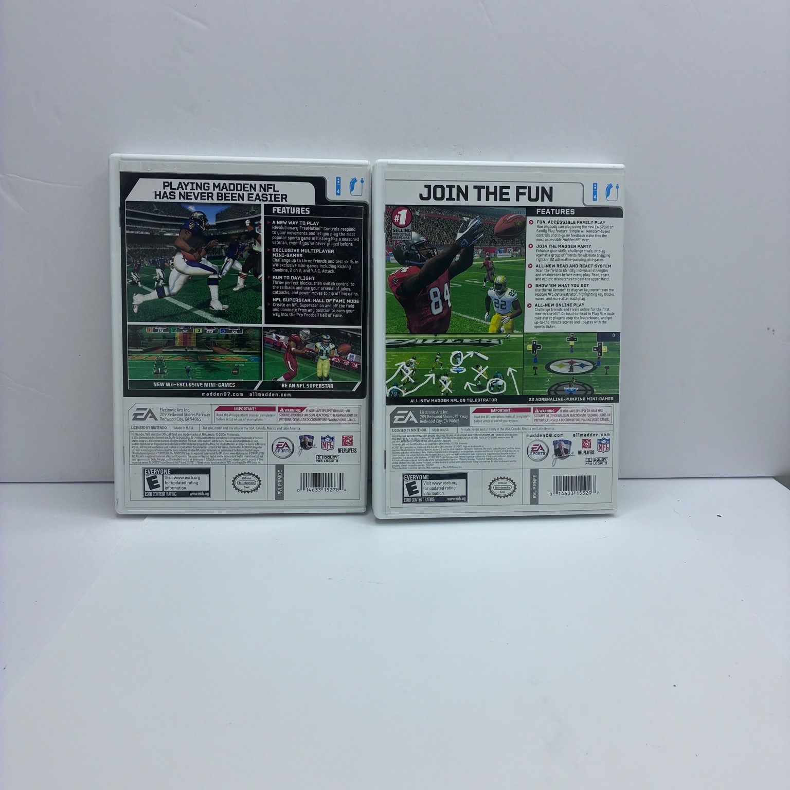Madden NFL 07 Wii Video Game Football Sports Multiplayer