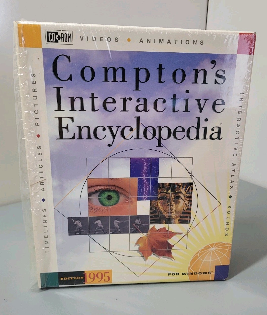 Compton’s Interactive Encyclopedia 1995 Edition PC Windows Educational CD-ROM