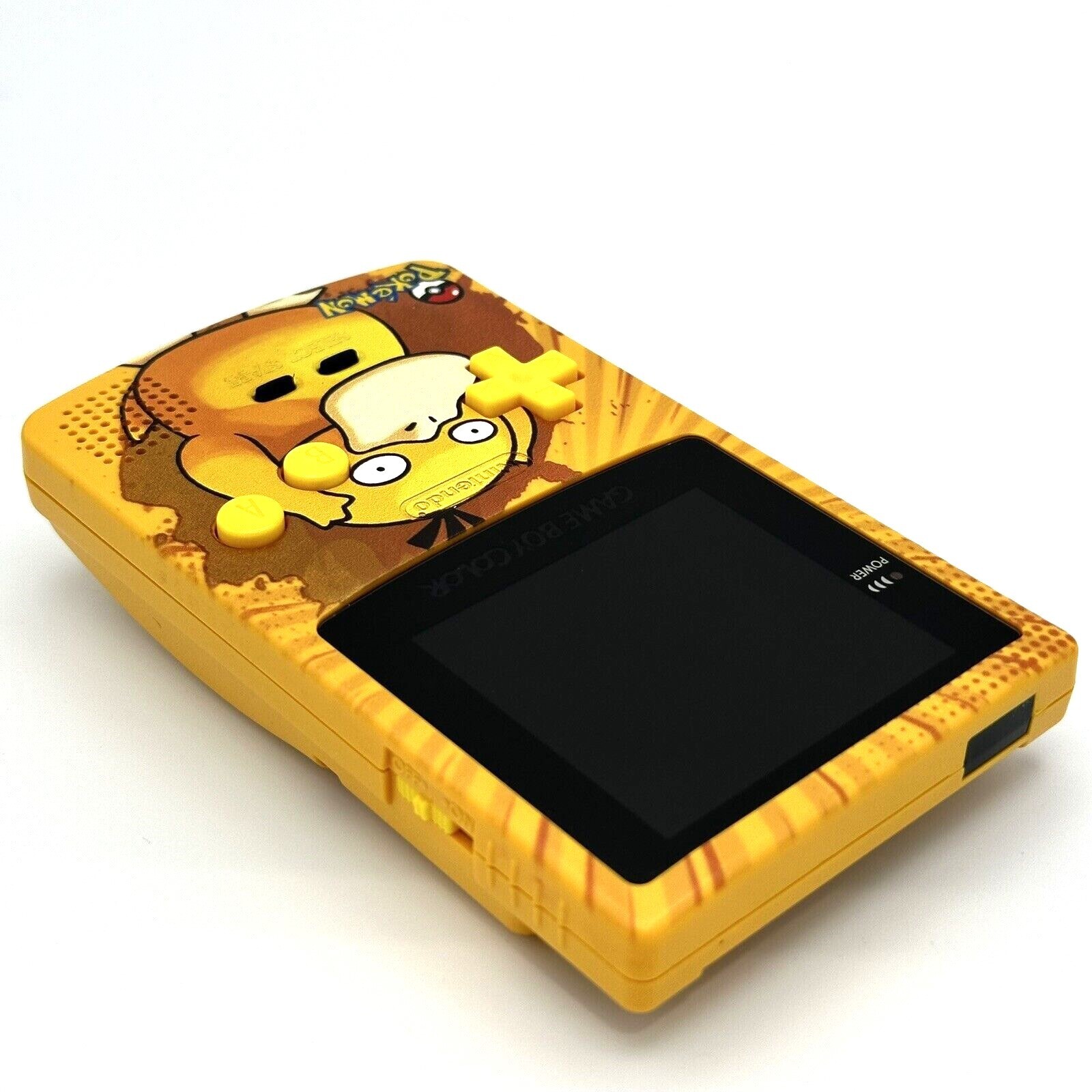 Nintendo Game Boy Color GBC IPS Q5 Backlight Mod Pokemon Psyduck Yellow Console