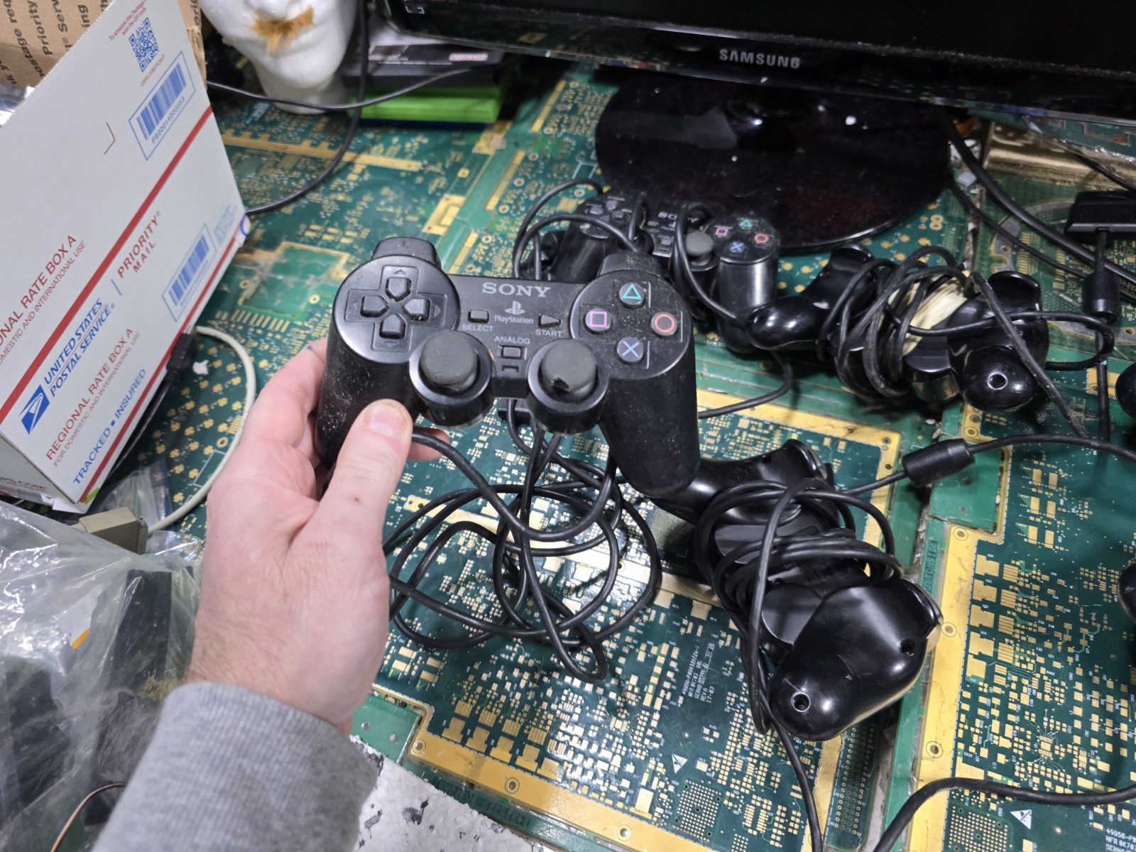 Sony PS2 Original DEFECTIVE DONOR EXACT LOT #3-Controller-CRUDE-DIRT-RUST-PARTS