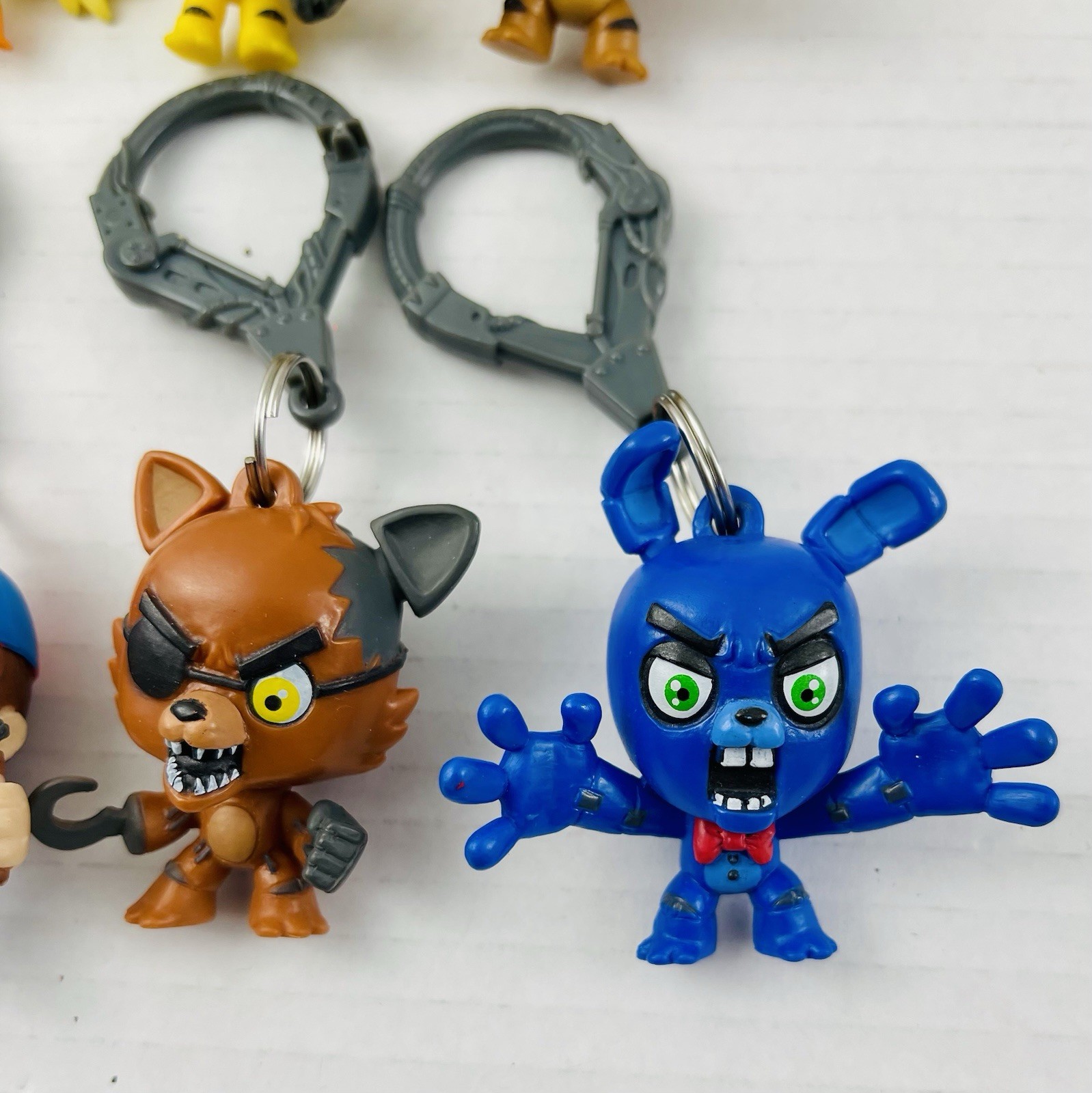 Five Nights At Freddy’s FNAF Keychain Backpack Hanger Lot of 6 Funko Clips