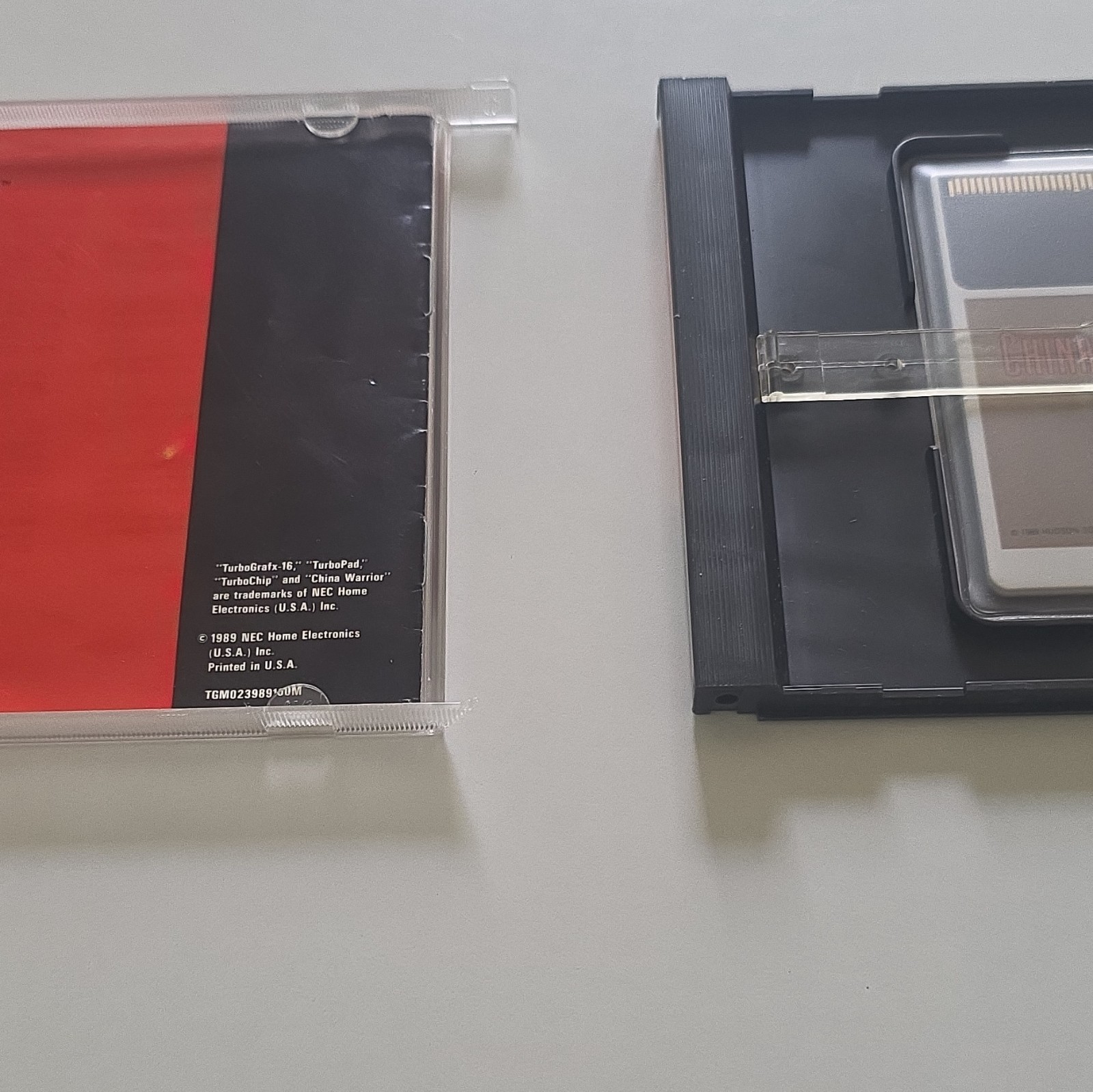 NEC China Warrior TurboGrafx-16 HuCARD 1989 Action NTSC-U/C w/ Case