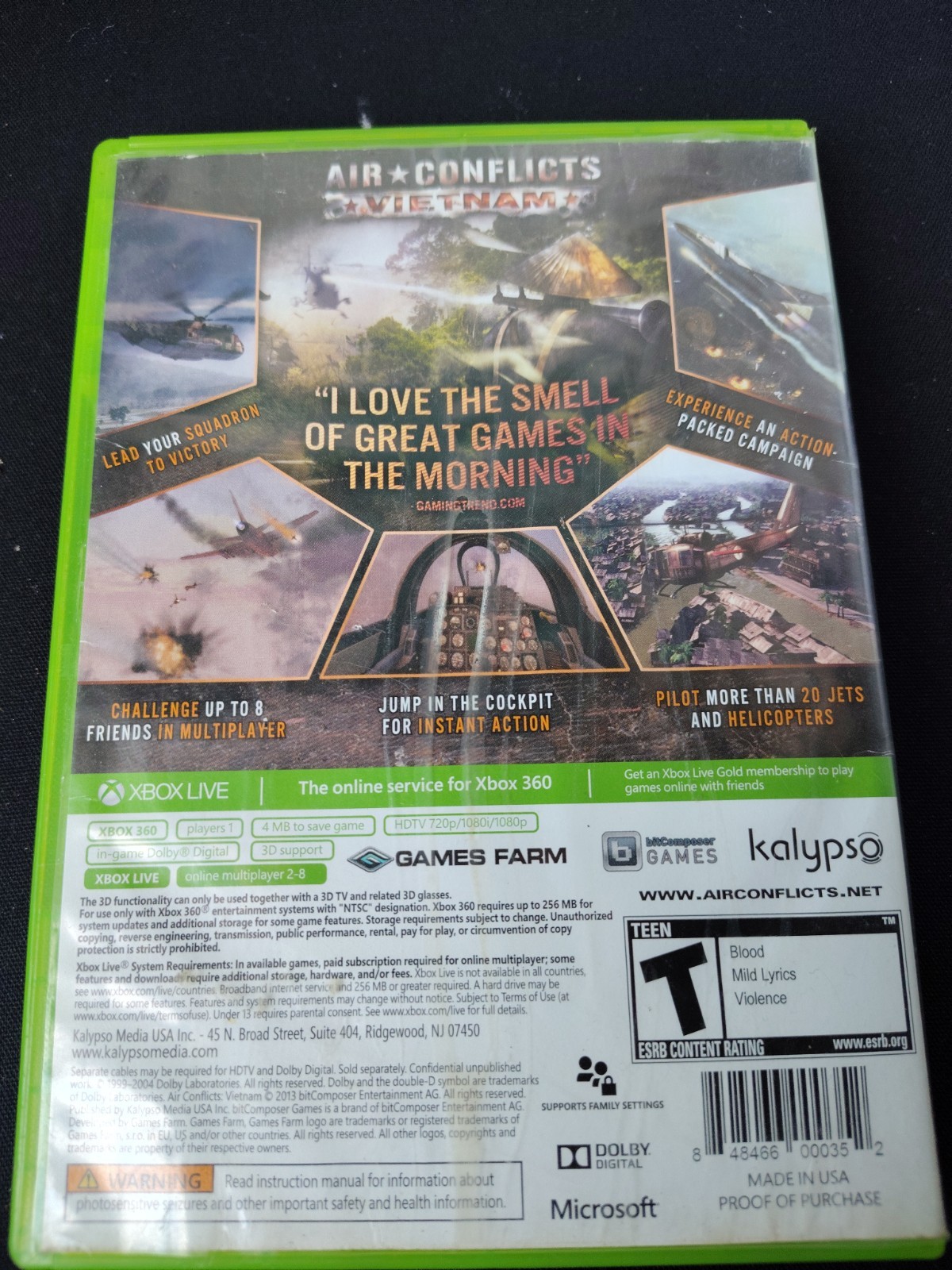 Air Conflicts Vietnam, Microsoft Xbox 360, CIB, Tested