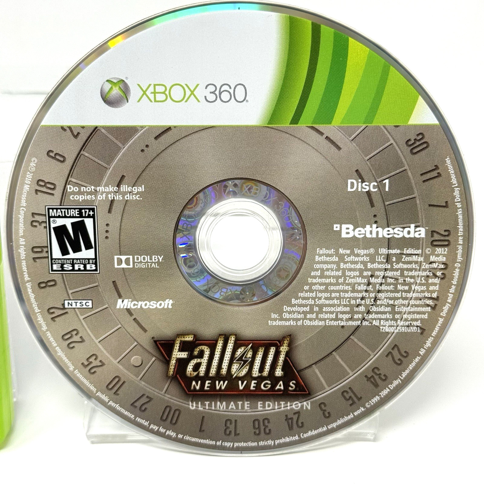 Fallout New Vegas Ultimate Edition Xbox 360 Complete CIB Tested 2 Disc Set