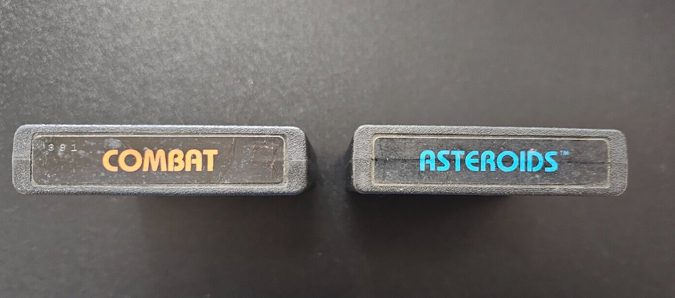 Atari 2600 Combat Game Program 1978 CX2601 Asteroids CX2649 1981 Bundle Video Ga