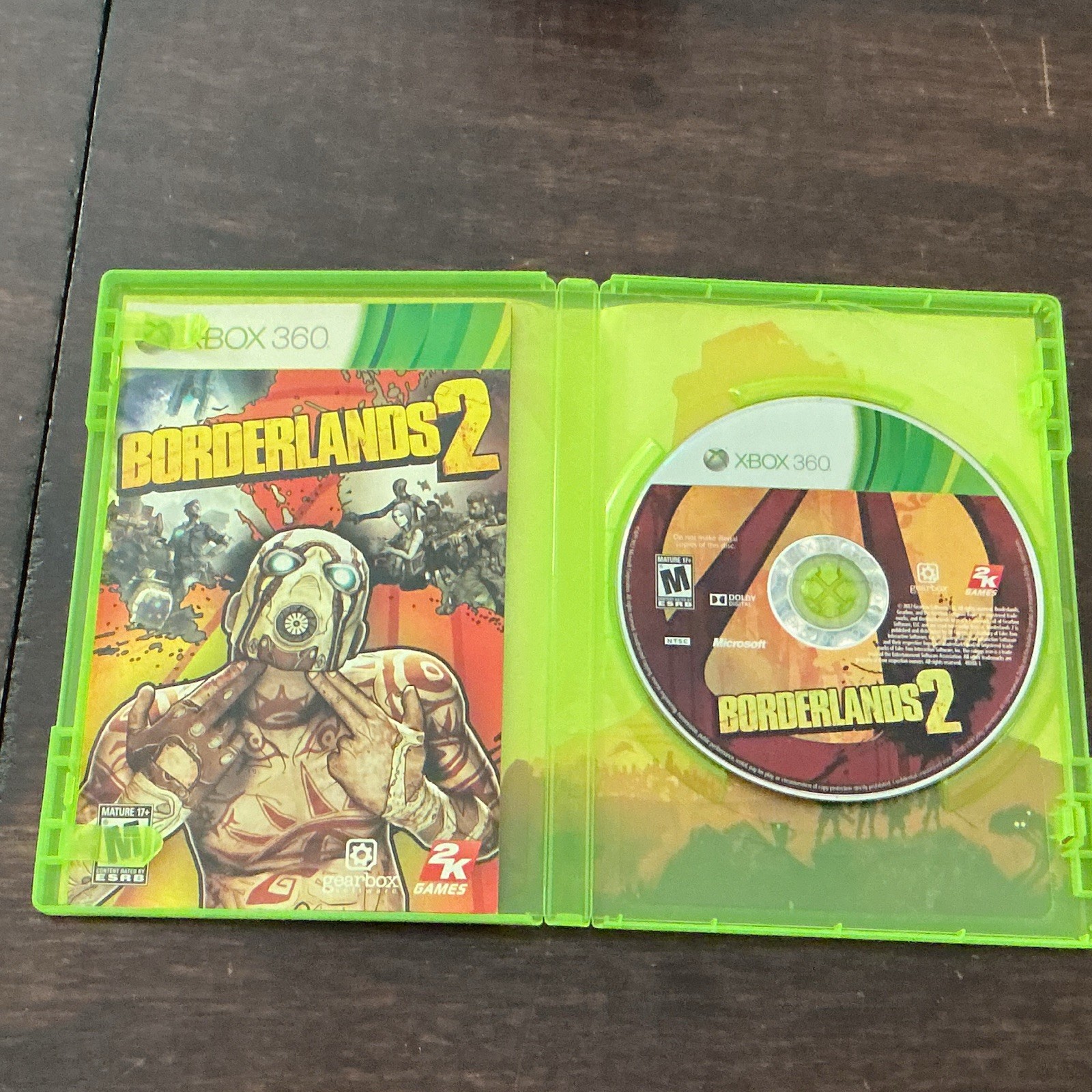 2K Games Borderlands 2 (Xbox 360) M Rated Shooter Borderlands Series w/ Manual