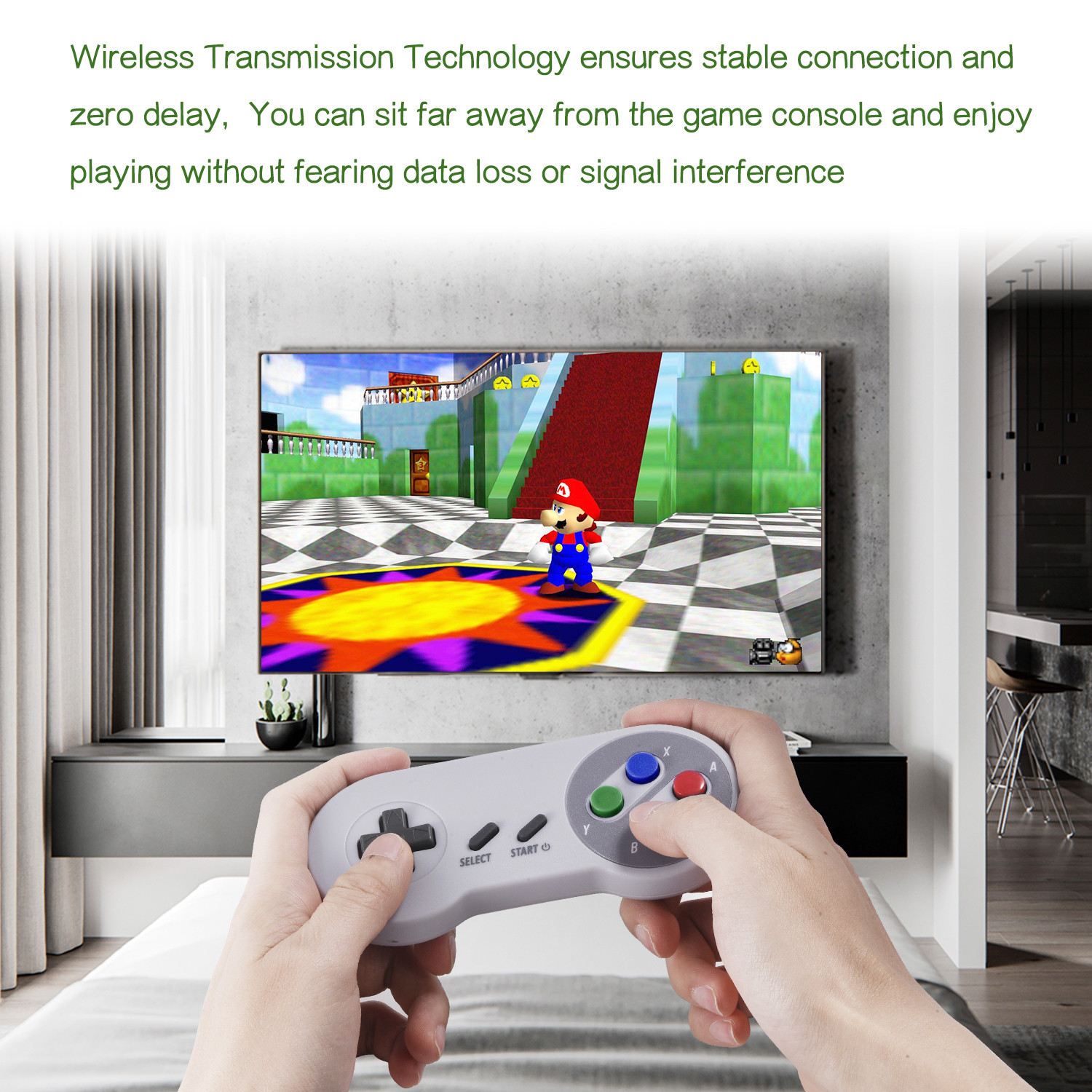 Wireless USB SNES Controller Joystick Gamepad For PC MAC Raspberry Pi Windows
